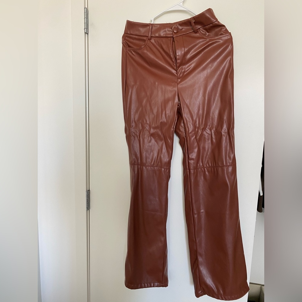Brand new fake leather pants